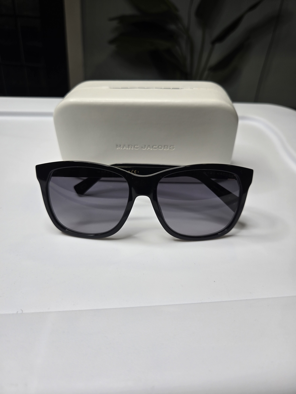 Marc Jacobs Black Frame Sunglasses with Gray Lenses